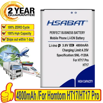HSABAT Топовый бренд, 100% новый аккумулятор HT17 4800 мАч для Homtom HT17 /HT17 PRO