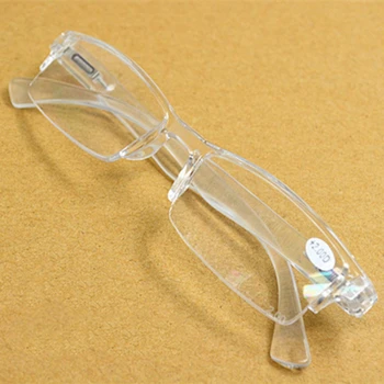 Эластичные Весенние Ножки, Новые Модные Прозрачные Очки для чтения из Плексигласа с Диоптриями +1 +1.5 +2 +2.5 +3 +3.5 +4 Oculos Gafas
