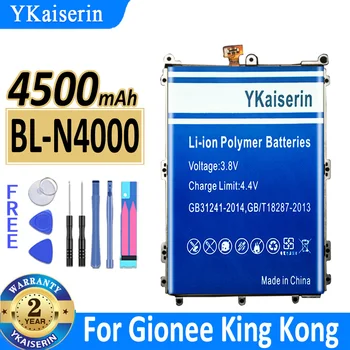 4500 мАч YKaiserin Аккумулятор BL-N4000 BLN4000 Для Аккумуляторов Мобильных Телефонов Gionee King Kong ELIFE GN5001 GN5001S V187