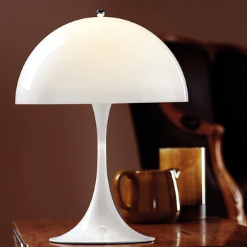 Датская средневековая настольная лампа Nordic Simple Спальня Креативный прикроватный кабинет B & B Грибная декоративная лампа