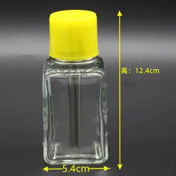 Насос-дозатор для жидкости пресс-типа, прозрачная профессиональная пустая бутылка многоразового использования, стеклянная бутылка-дозатор для насоса для маникюрного магазина
