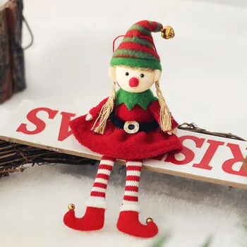 Рождественские украшения Ins Милая кукла Ветряного Эльфа Кукольные украшения Подвеска на Рождественскую елку